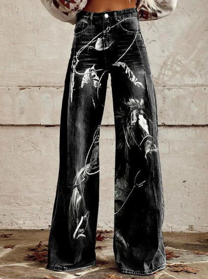 Women's Digital Print Pants