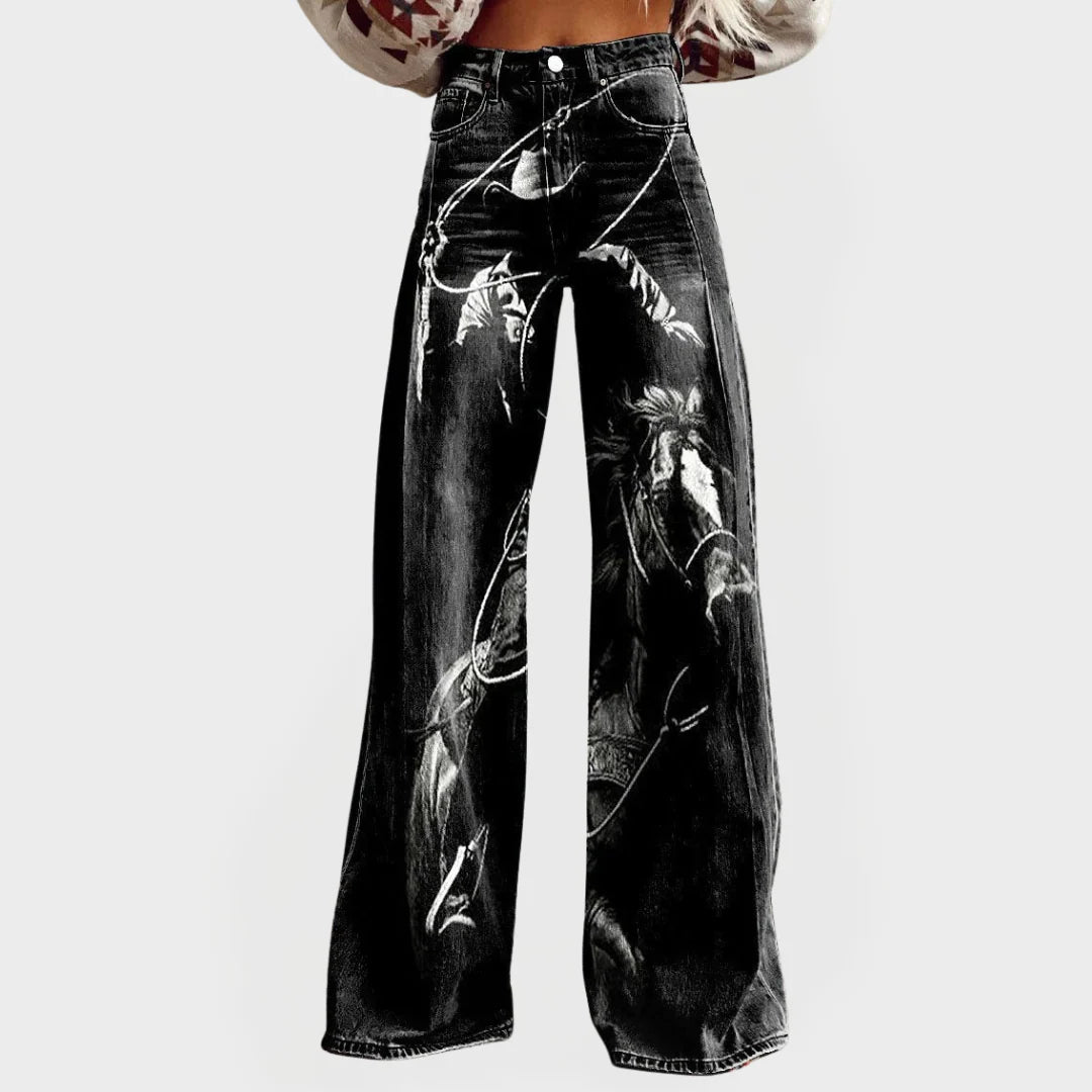 Women's Digital Print Pants