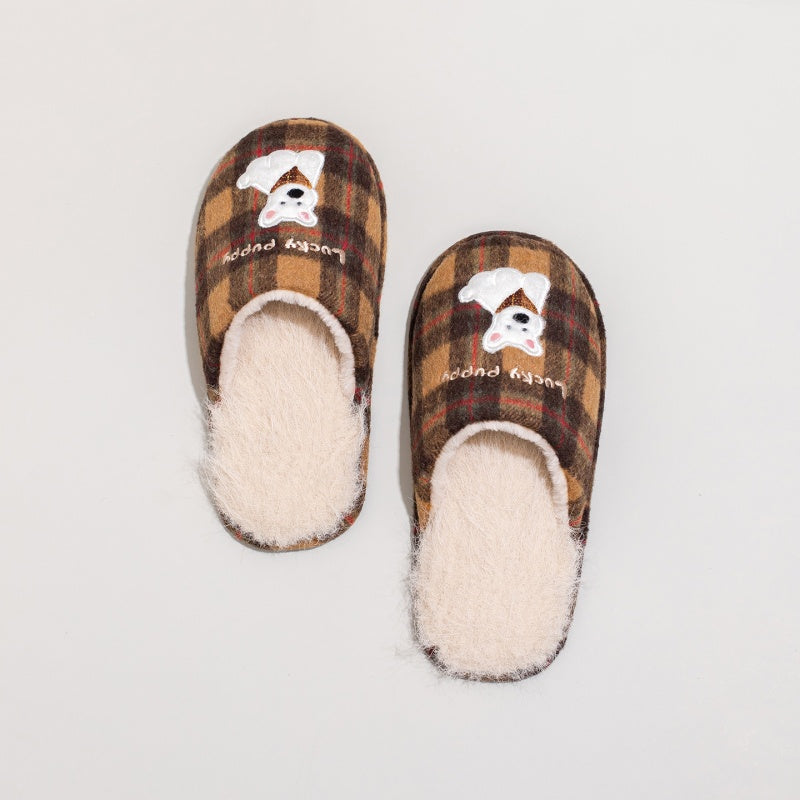 New Autumn And Winter Indoor Home Plush Cotton Shoes Cute Soft And Fluffy