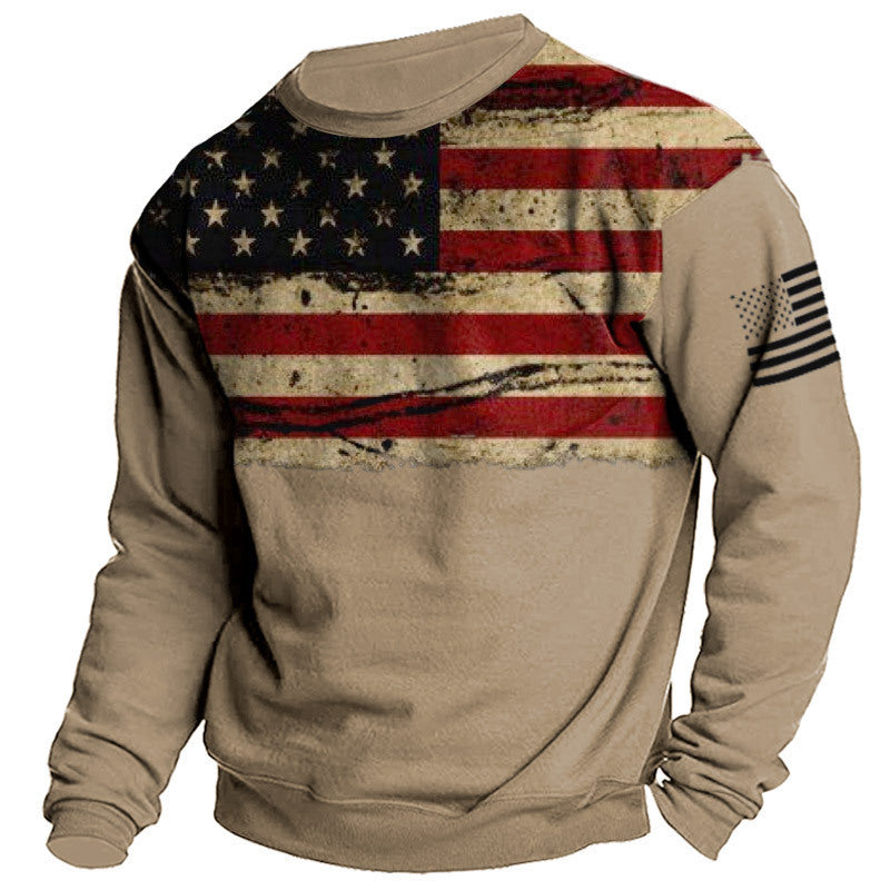 Men's Street Sports Fashion Round Neck Sweater
