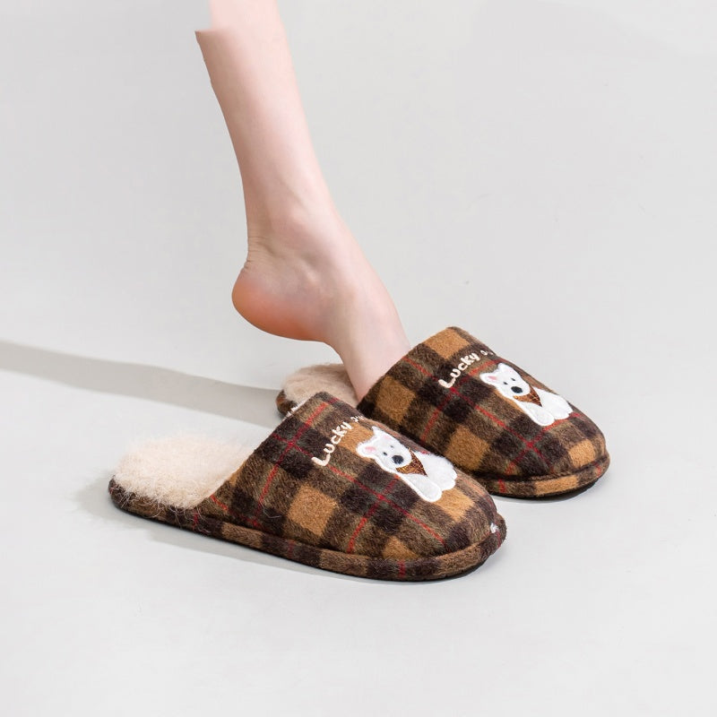 New Autumn And Winter Indoor Home Plush Cotton Shoes Cute Soft And Fluffy