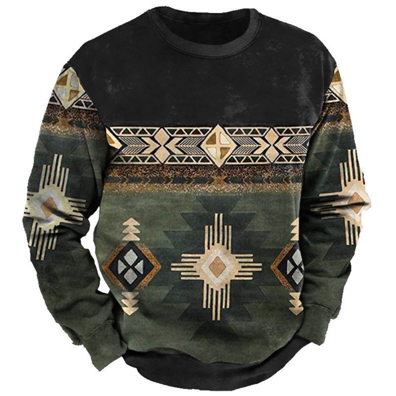 Men's Street Sports Fashion Round Neck Sweater - QuickChop