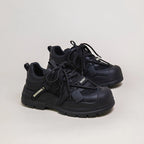 Super Hot Mech Style Authentic Leather Clunky Sneakers - QuickChop