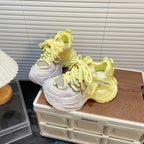 Thick Bottom Gradient Colorblock Daddy Shoes - QuickChop